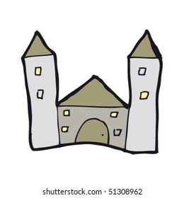 child's drawing of a castle