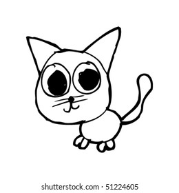 dibujo de un gato para un niño