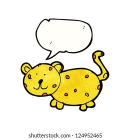 child's drawing of a cheetah
