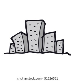 Dibujo infantil de una ciudad