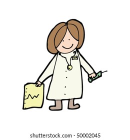dibujo de un médico para un niño
