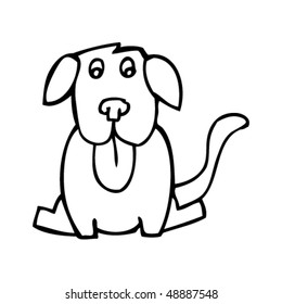 child's drawing of a dog