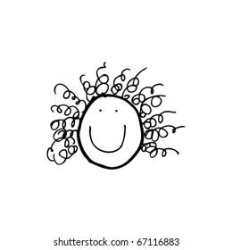 child's drawing of a face