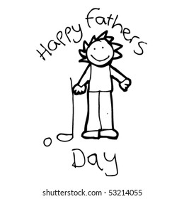 child's drawing for father's day