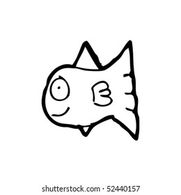 child's drawing of a fish