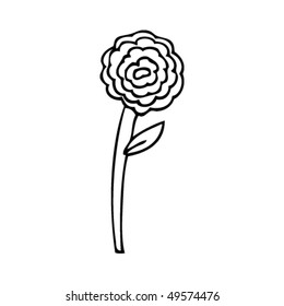 child's drawing of a flower