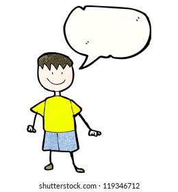dibujo de un niño feliz