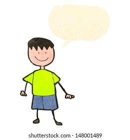 dibujo de un niño feliz