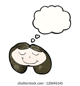 child's drawing of a happy woman's face