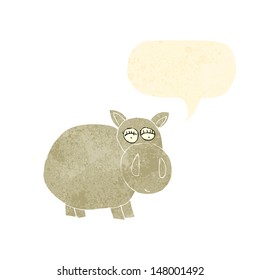 child's drawing of a hippo