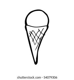 child's drawing of ice cream