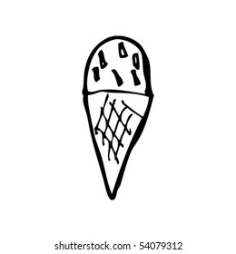 child's drawing of ice cream