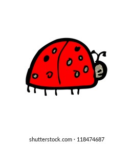child's drawing of a ladybug