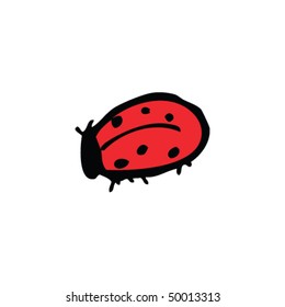 child's drawing of a ladybug