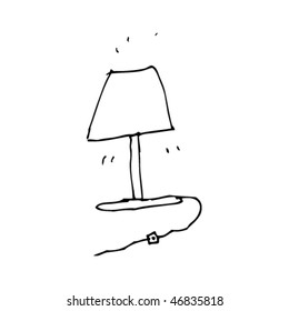 child's drawing lamp