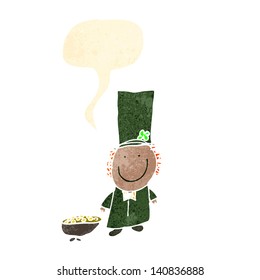 child's drawing of a leprechaun