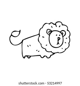 child's drawing of a lion