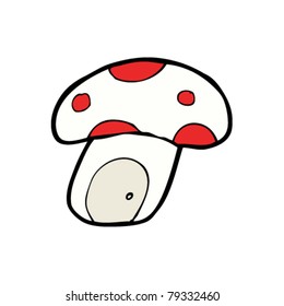 child's drawing of a mushroom house