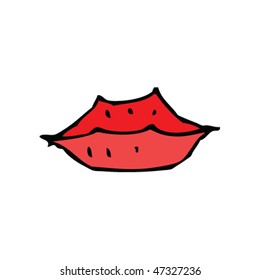 dibujo de un par de labios para niños