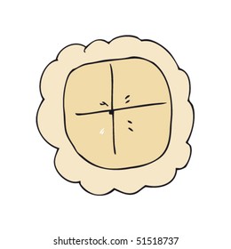 child's drawing of a pie