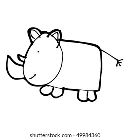 dibujo de un rinoceronte