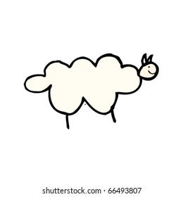dibujo de una oveja por un niño