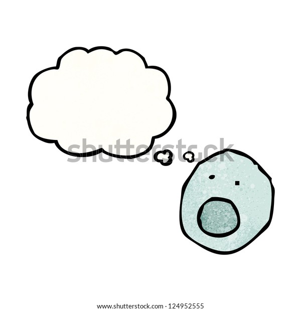 Childs Drawing Shocked Face Stock Vector Royalty Free 124952555