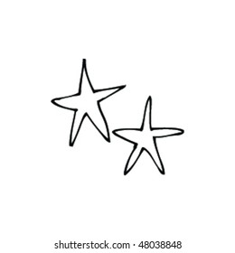 child's drawing of starfish