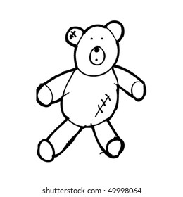 child's drawing teddy bear