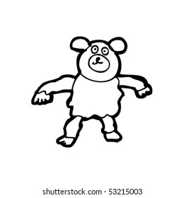 dibujo de un oso de peluche