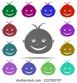 child's face icon. Elements of Children in multi color style icons. Simple icon for websites, web design, mobile app, info graphics