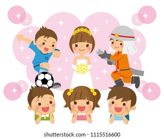 Child's future dream.