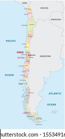 chile administrative map