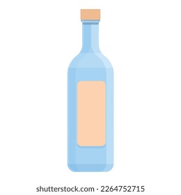 Chile alcoholic bottle icon cartoon vector. National travel. Creative culture