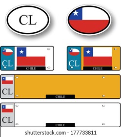 chile auto set against white background, abstract vector art illustration, image contains transparency