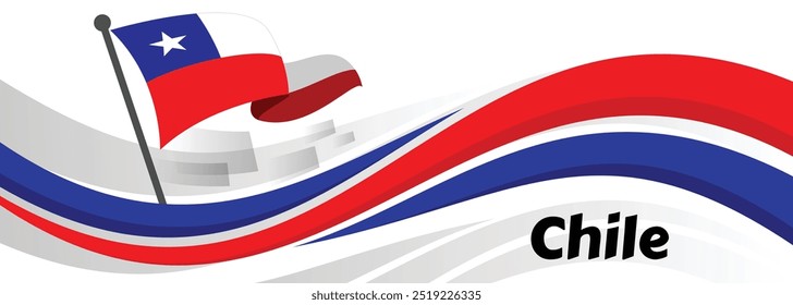 Design de banner do dia nacional do Chile