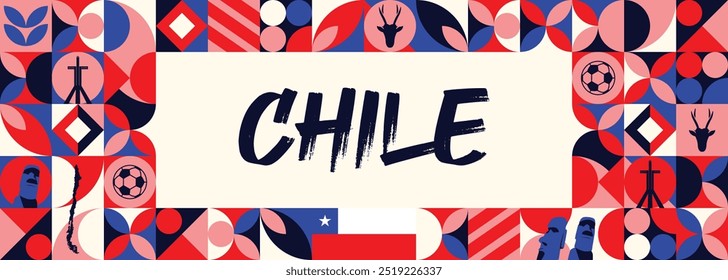 Chile banner national day banner design