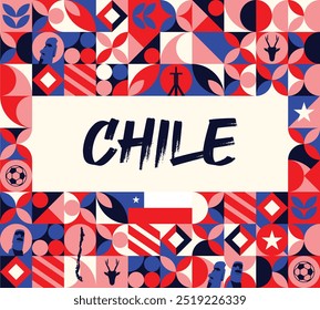 Design de banner do dia nacional do Chile