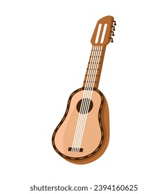 chile charango instrument illustration design