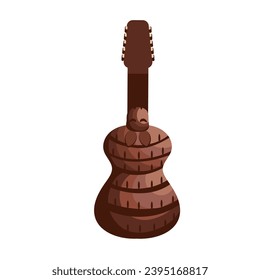 chile charango musical instrument illustration