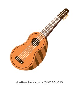 chile charango string instrument illustration isolated