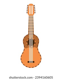 chile charango traditional illustration isolated