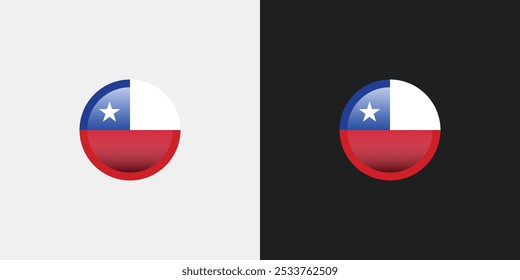 Chile Círculo Bandeira Redonda Bandeira Nacional