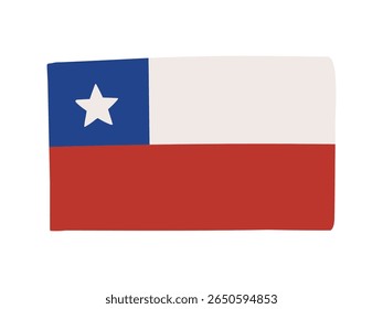 Material de ilustração da bandeira do Chile