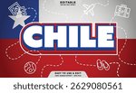 Chile editable text effect with modern and simple style