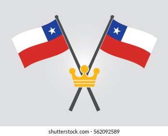 Chile Emblem Crown King