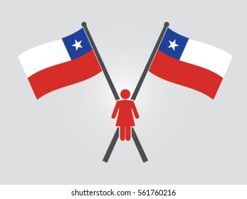 Chile Emblem Woman
