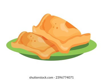 diseño de ilustración de comida chile empanadas