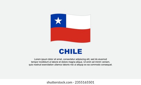 Chile Flag Abstract Background Design Template. Chile Independence Day Banner Social Media Vector Illustration. Chile Background