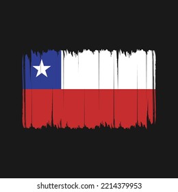 Chiles Flag Brush. Nationalflagge